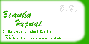 bianka hajnal business card